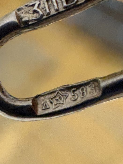 Золотой кулон Подкова СССР 583 проба б/у