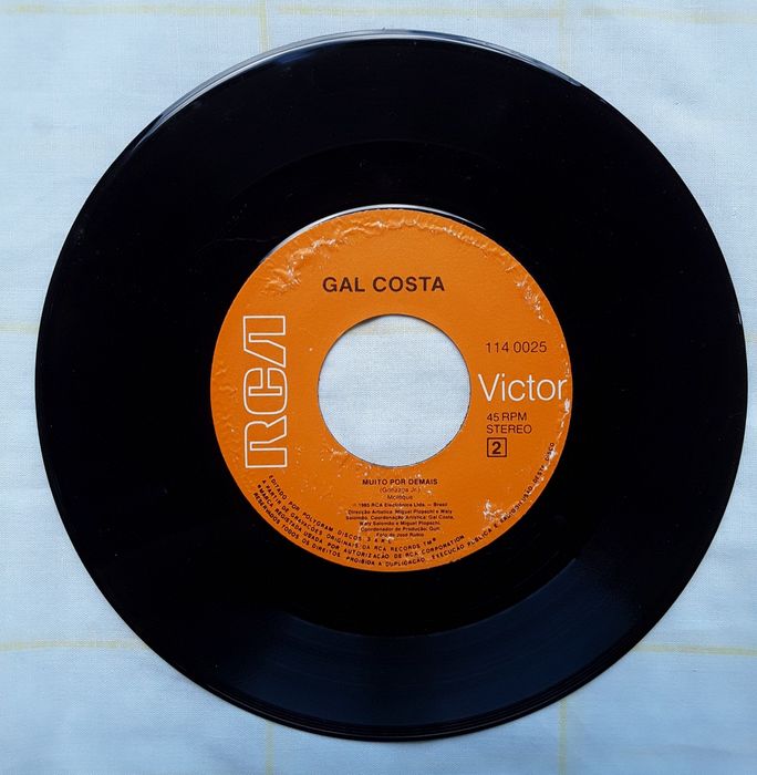 Disco vinil single Gal Costa - Sorte