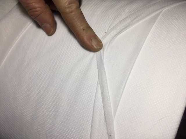 Rolo  90 Mt TNT branco com 1,64 Mt de largura