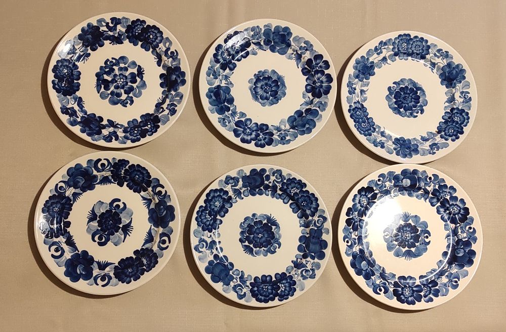 Komplet talerzy fajansowych 18 sztuk
