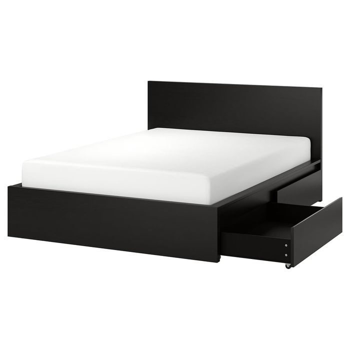 Cama de casal 140x200cm com 4 gavetas arrumação