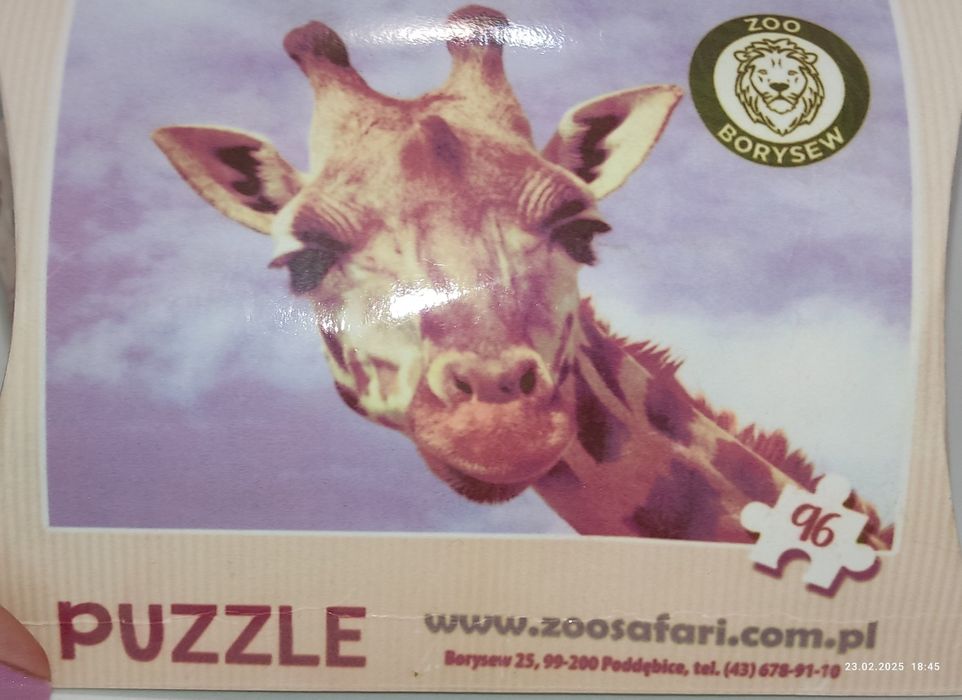 Puzzle 3x 96 elem. Zoo Borysew