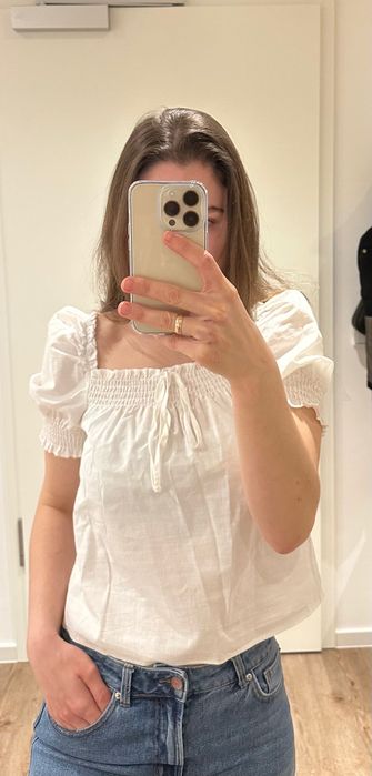 Топ білий та червоний від H&M