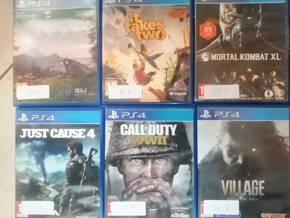 jogos usados PS4, varios preços , ver fotos
