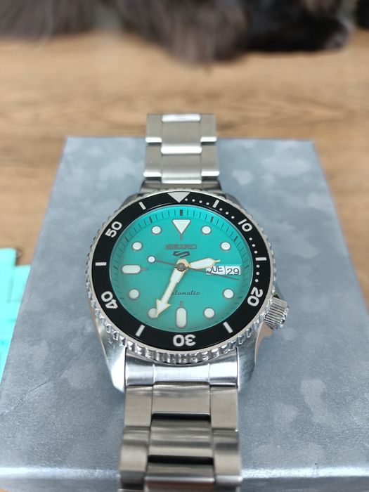 Seiko 5 Automatic turkusowa tarcza