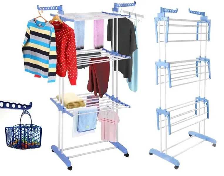 Сушилка для белья, одежды напольная складная