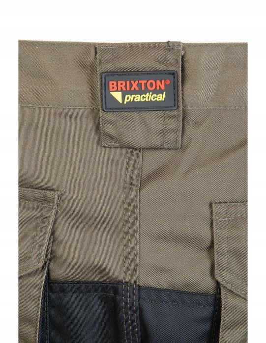 Spodnie Robocze Długie Brixton Apsp R. 56 Khaki Odpinane Nogawki