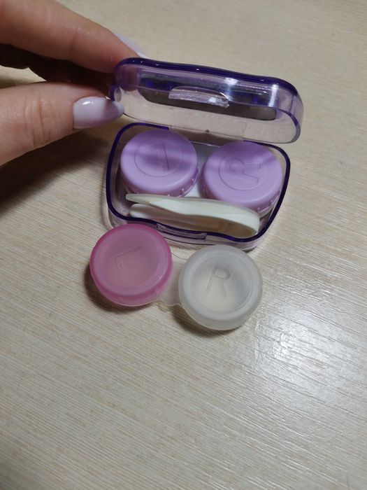 Коробка для хранения линз пинцет глаза