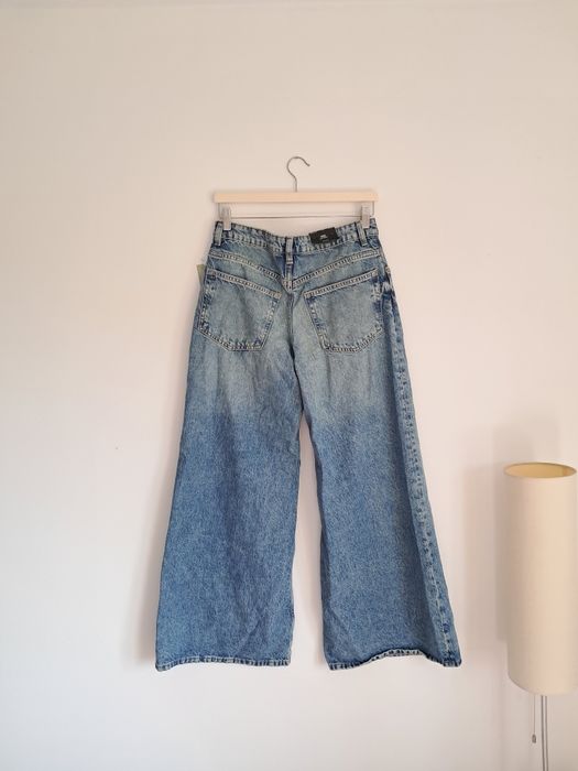 Nowe spodnie szerokie jeansy, h&m