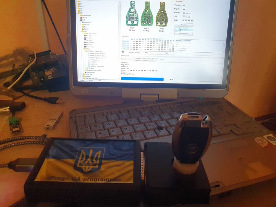 Программатор iProg+ UA + Mb ir key + комплект адаптеров