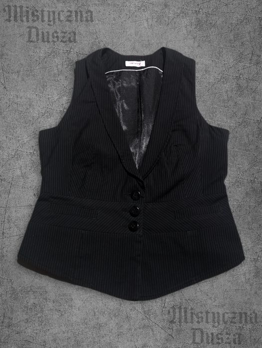 Kamizelka marynarkowa gorset top Orsay vintage retro y2k office old money avant garde alternative