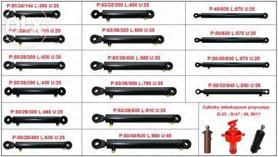 Cylinder hydrauliczny siłownik SKOK 320 L 600 dwustronnego działania
