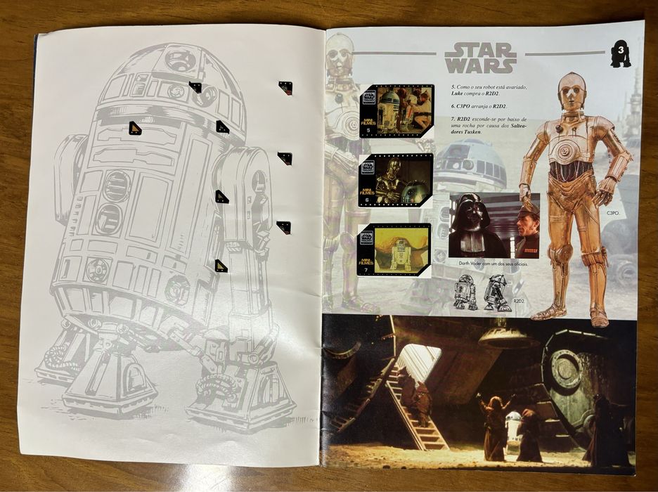 Caderneta Triologia Star Wars da Matutano