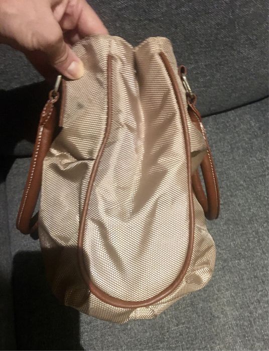 Mala/saco nova tons creme e castanho