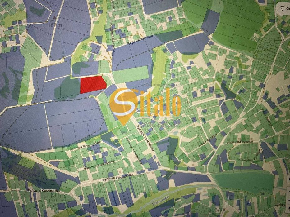 Велика ділянка  з панорамним видом під котеджне містечко в Гвоздові