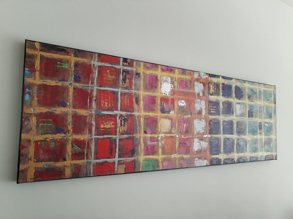 Quadro decorativo Gato preto (150cm x 50cm)
