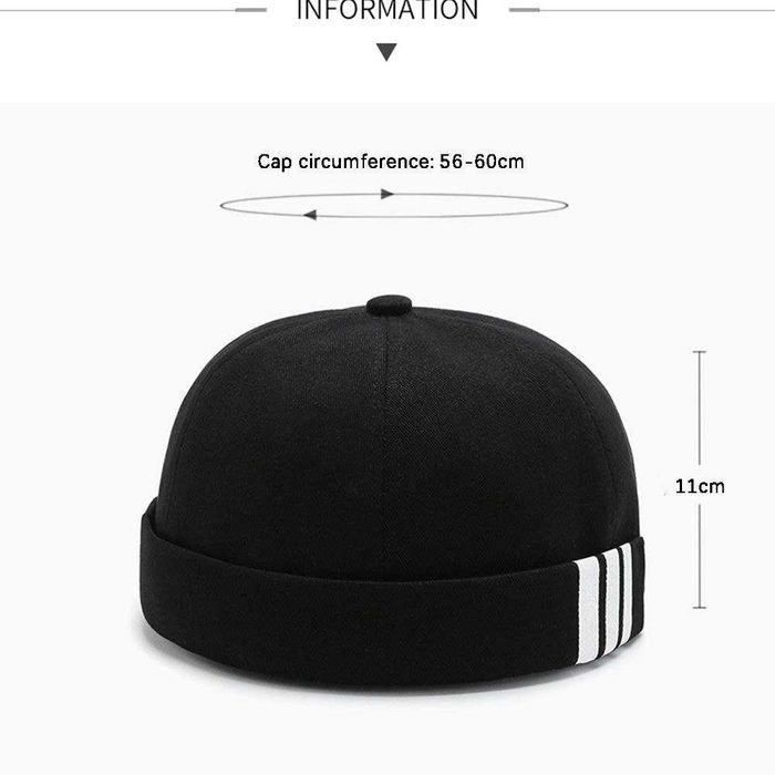 Стильна шапка докер без козирка (Брімлес) | Шапка-бейсболка Docker Cap
