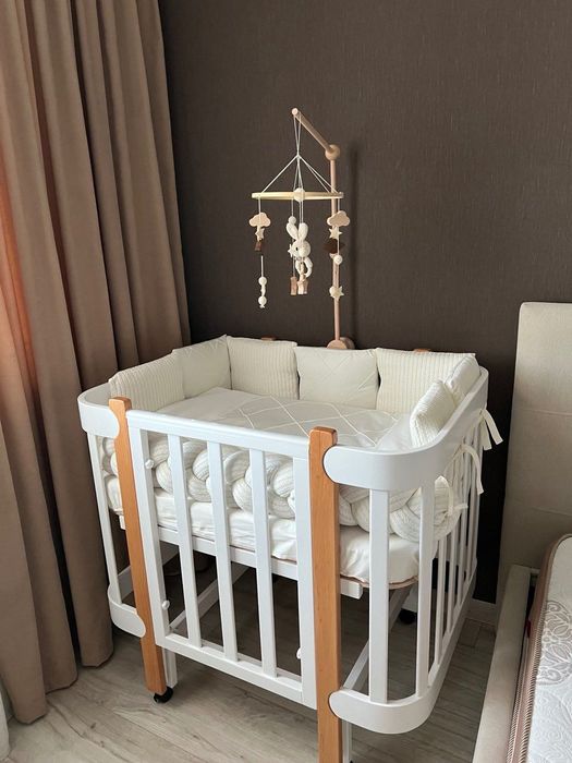 Дитяче ліжечко-люлька Мамо Тато