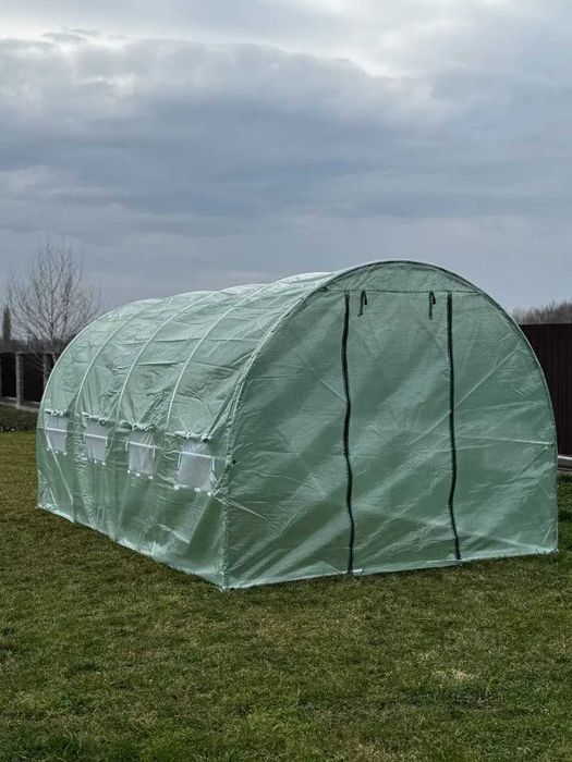 Теплиця парник тепличка садова з вікнами та плівкою Польща