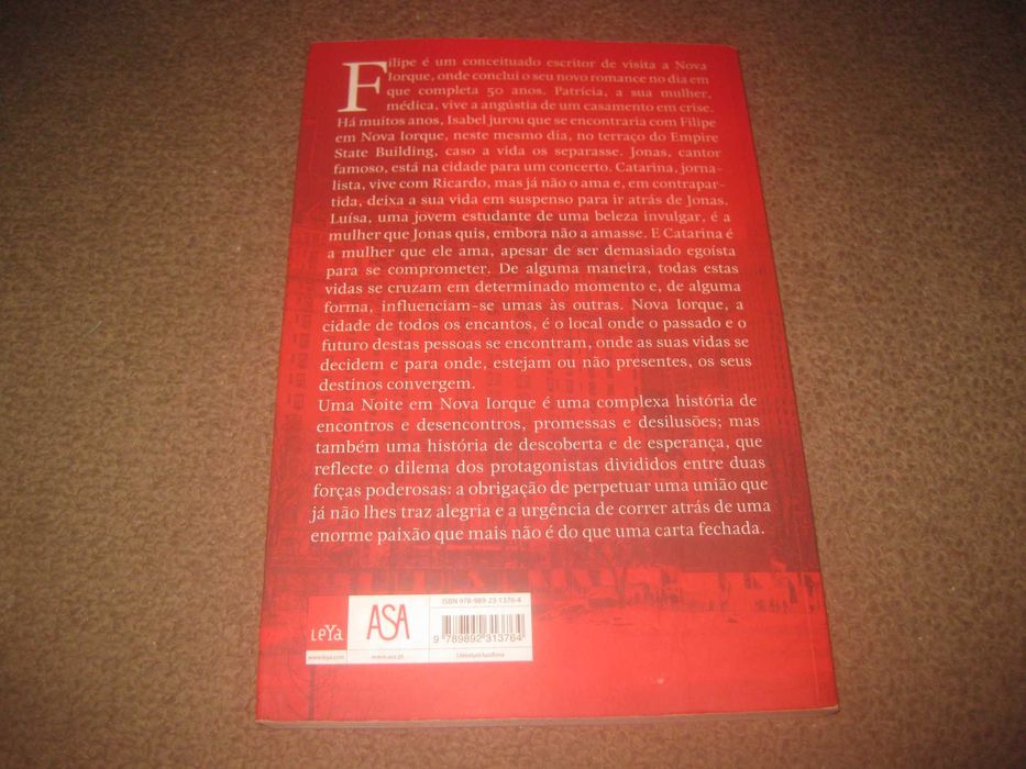 Livro "Uma Noite em Nova Iorque" de Tiago Rebelo