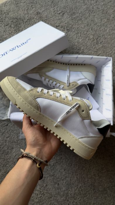 Off-White 5.0 Suede/Leather Trimmed Canvas  EU41