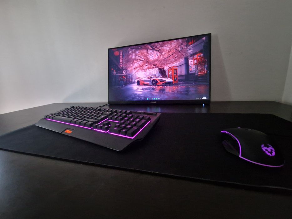 Placa Gráfica rx 6600 + teclado e rato gaming