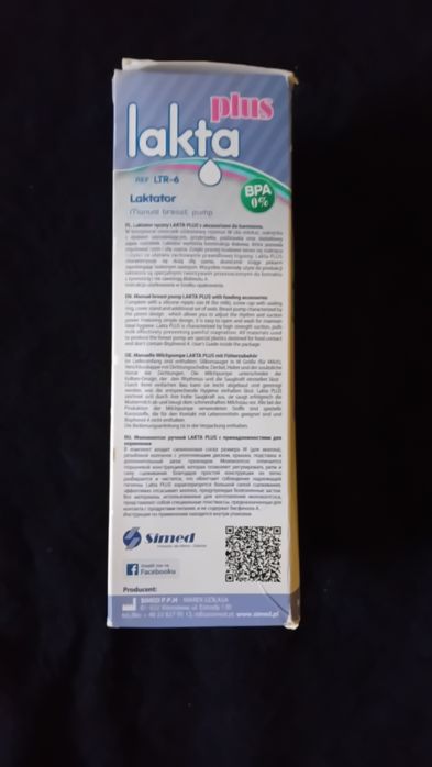 Laktator ręczny Lakta plus plastikowy
