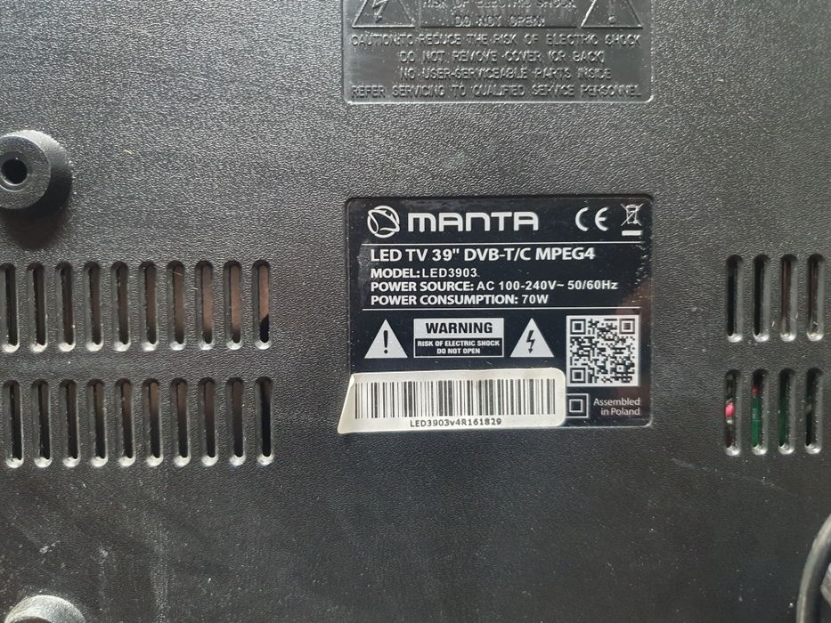 Телевізор MANTA-LED 3903 БИТА МАТРИЦЯ 39"