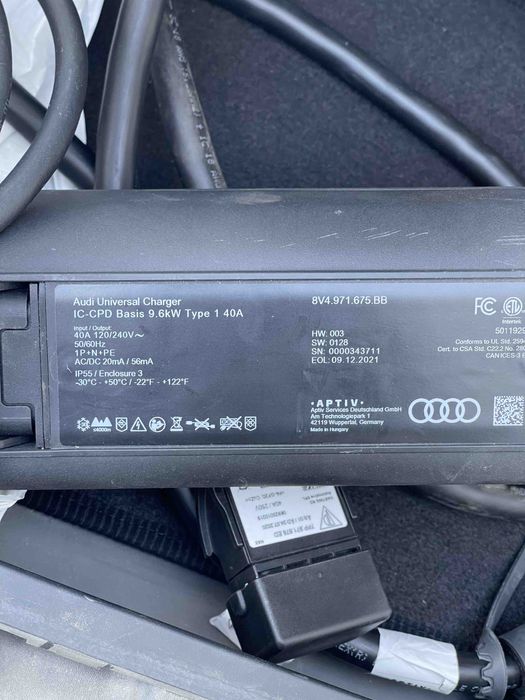 Переробка зарядки з 110в на 220в 50гц AUDI e-tron Ауді Європа Обманка