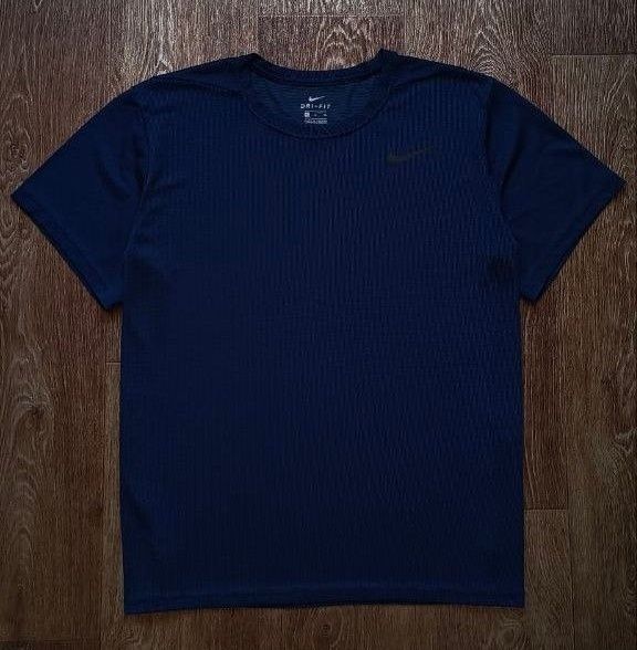 Синяя мужская спортивная футболка свитшот худи Nike Pro Combat XL