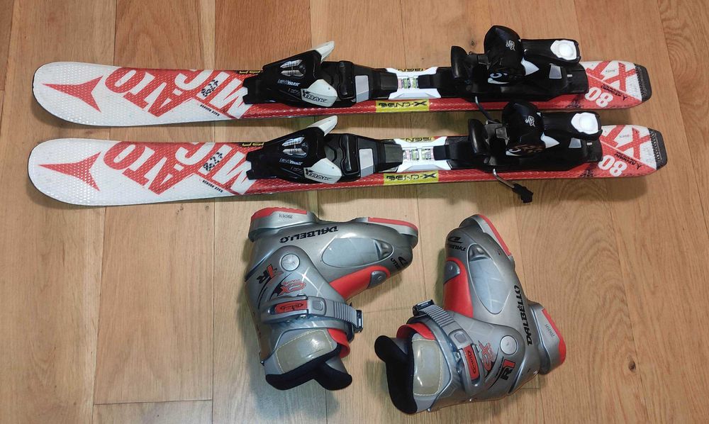 Narty zjazdowe Atomic Redster dla dzieci 80cm + buty Dalbello r26/16cm