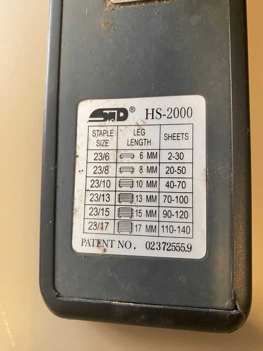 Agrafador Grande, Profissional,