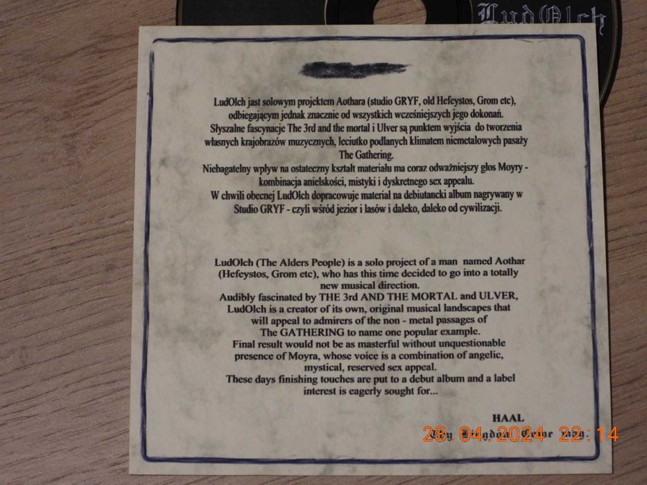 LUD OLCH - Demo 04  - CD   - UNIKAT