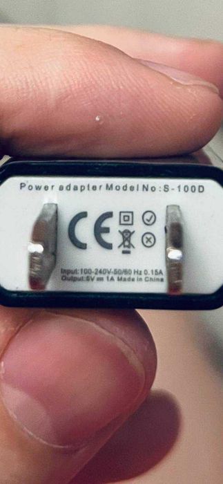 Мережевий зарядний пристрій (S-100D) 1-USB / 5B-1A (вилка USA)