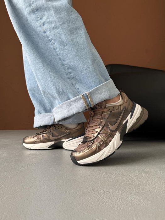 Кросівки Nike V2k Runtekk Mink Brown premium | Кроссовки Найк жіночі