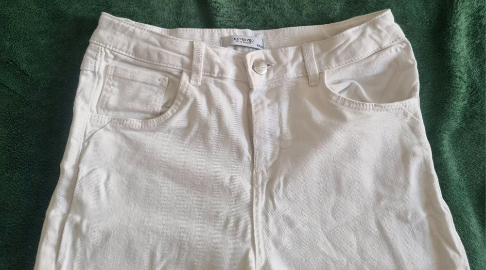Jeansy rurki białe damskie/ młodzieżowe
