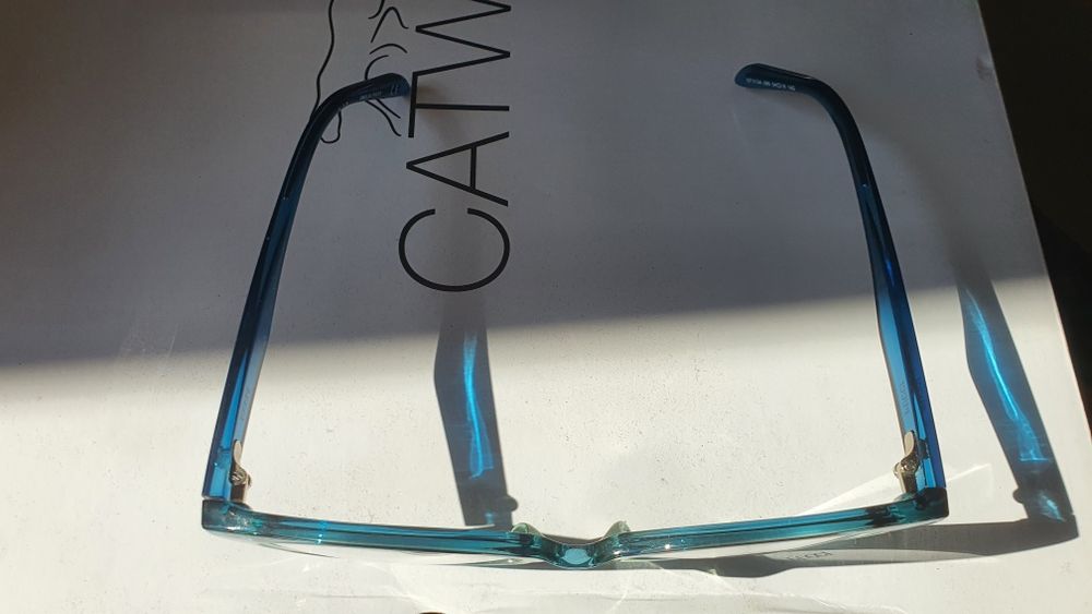 Oprawki Gradientowe Emilio Pucci Błękitne  Cat Eye