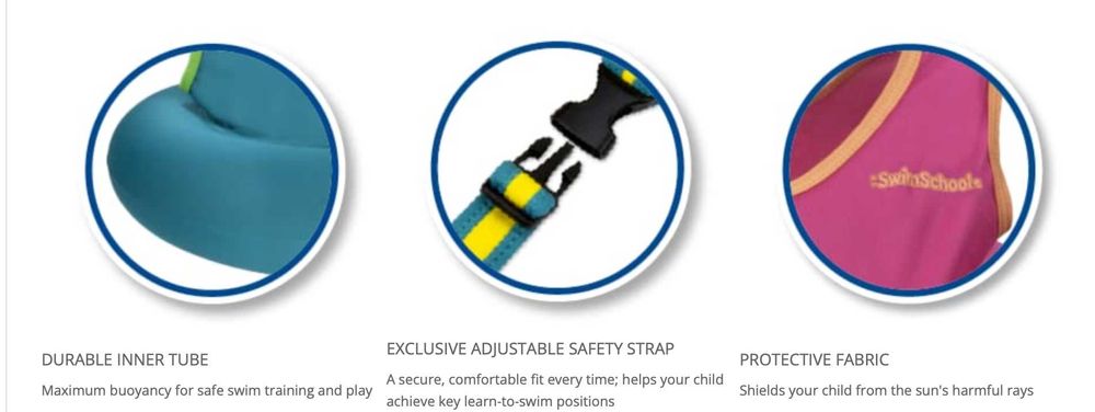 FATO DE BANHO COM BOIA de Aprendizagem para meninas até aos 4 anos