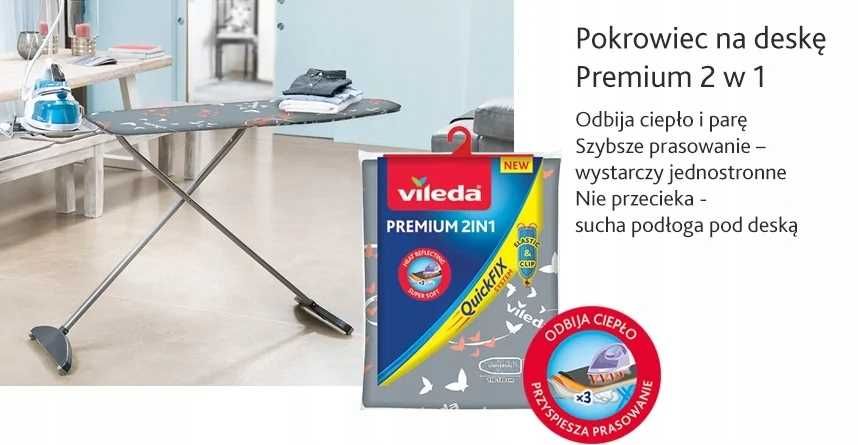 Pokrowiec na deskę vileda premium 2in1