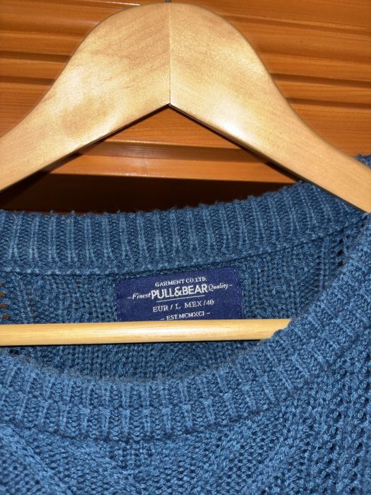 Pull&bear кофта світер синього кольору