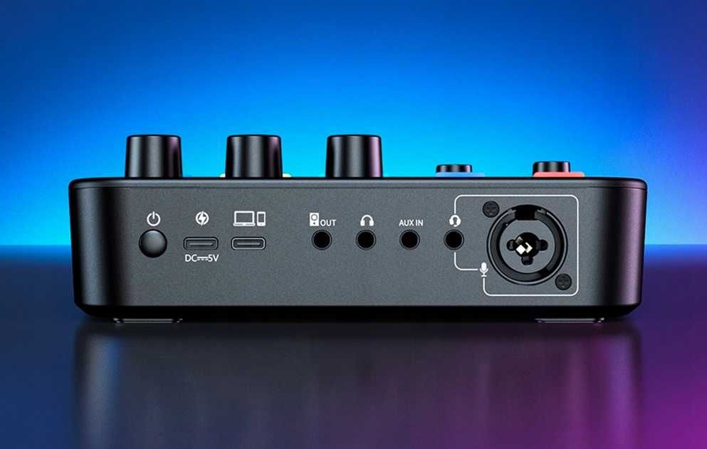 Zewnętrzna karta dźwiękowa sound Maono G1 Neo muzyka bluetooth USB XLR