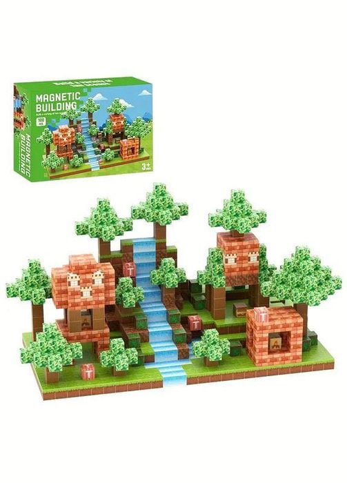 Магнітний конструктор Майнкрафт 146 дет магнитный Minecraft