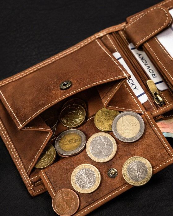 duży portfel męski ze skóry naturalnej - always wild