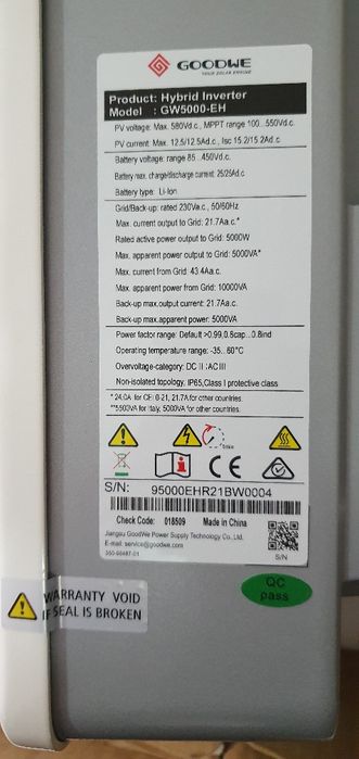 Inversor fotovoltaico de 5 kW  GoodWe