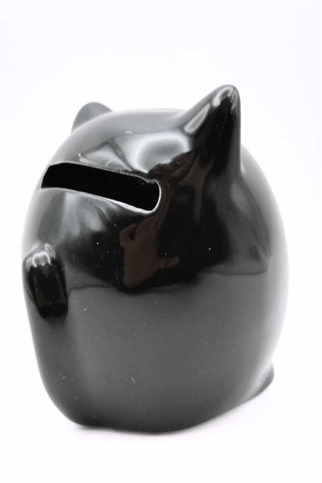 Skarbonka czarny kotek