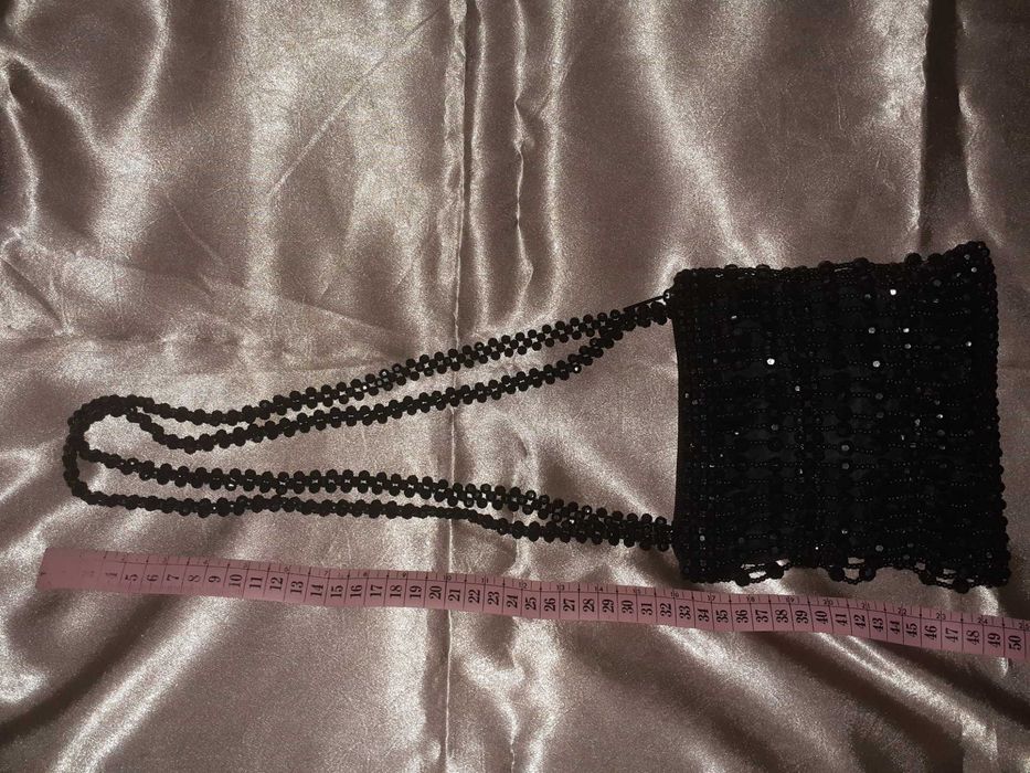 Mala com Missangas Preta