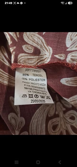 Bluzka mgiełka nowa oversaiz 158cm nietoperz ,dl calkowita 80cm kolor wino