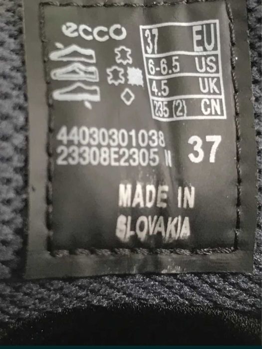 Ecco кросівки , кеди 37 р.