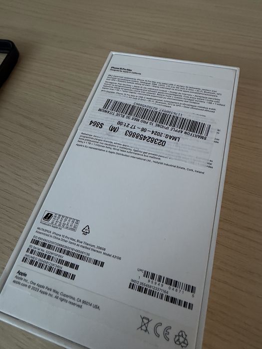 Iphone 15 pro max 256 gb Blue Titanium