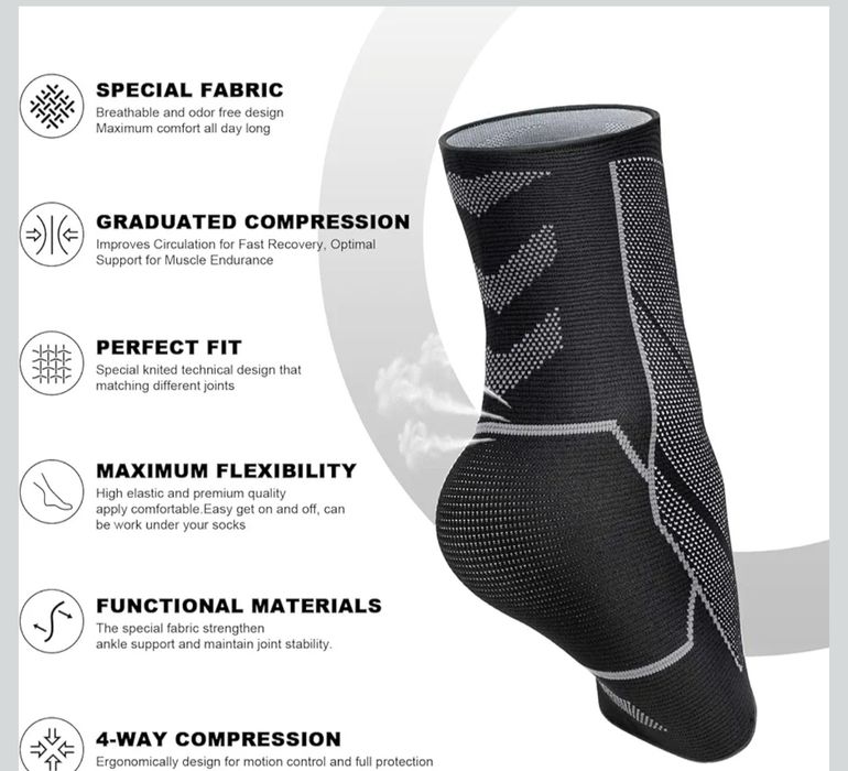 ACWOO orteza Skarpety neuropatyczne, 2 sztuki